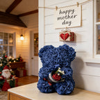 Artificial Flower Bear Decor for Mother's Day Gift
