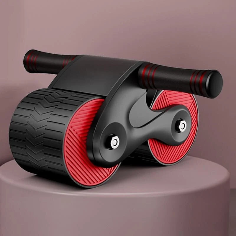 Ab Roller Non-Slip Wheel Automatic Rebound Adjustable Resistance