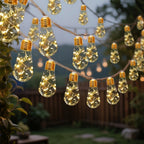 Solar-Powered Metal Outdoor String Lights (8 Modes)