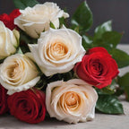 Red Rose Bouquet - Artificial Floral Arrangement for Mother's Day Decor