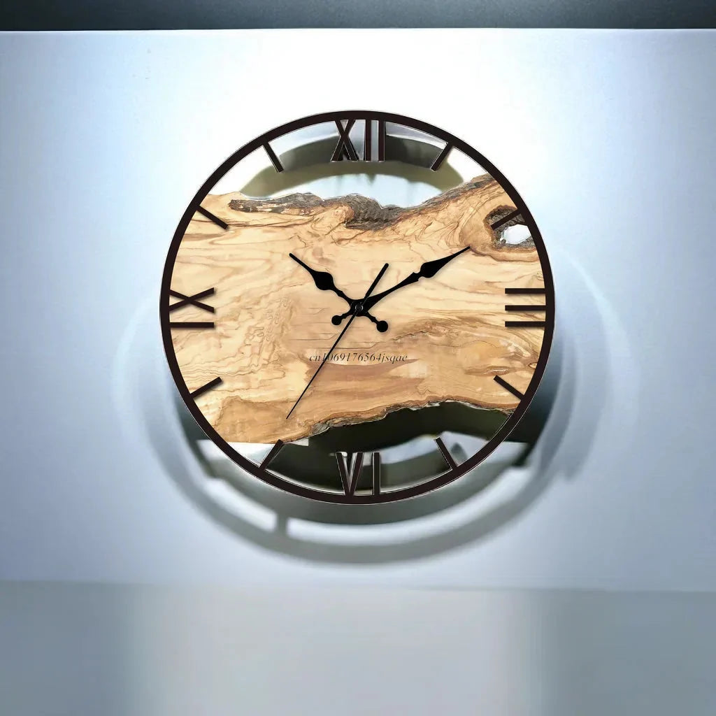 Wall Clock Transparent Acrylic Silent Quartz Movement