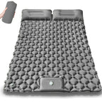 Camping Air Mattress Extra-Wide Diamond Top Dual Valve