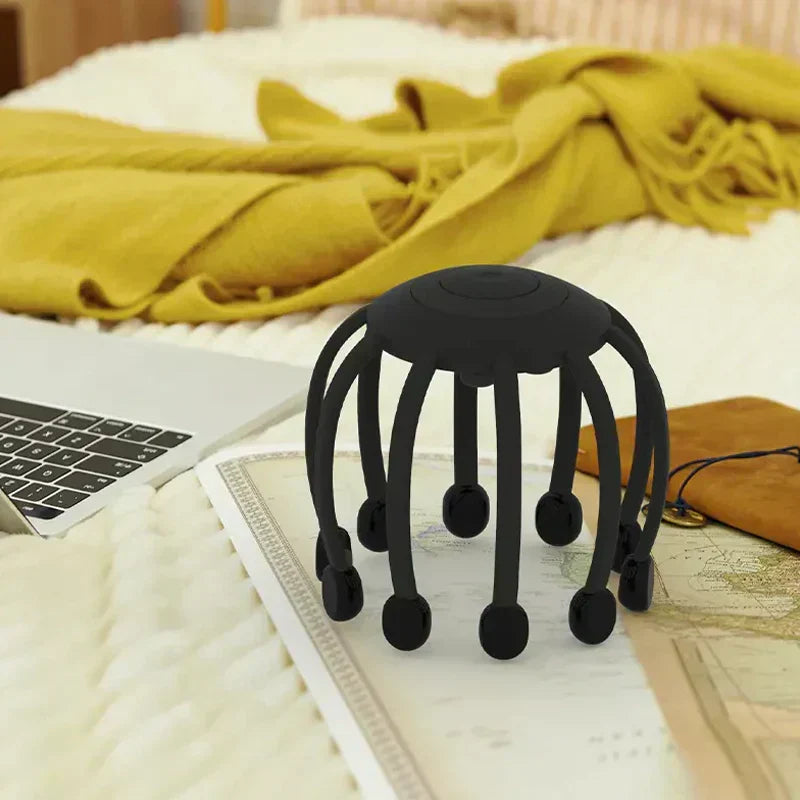 Scalp Massager Rechargeable Silicone Massage Heads