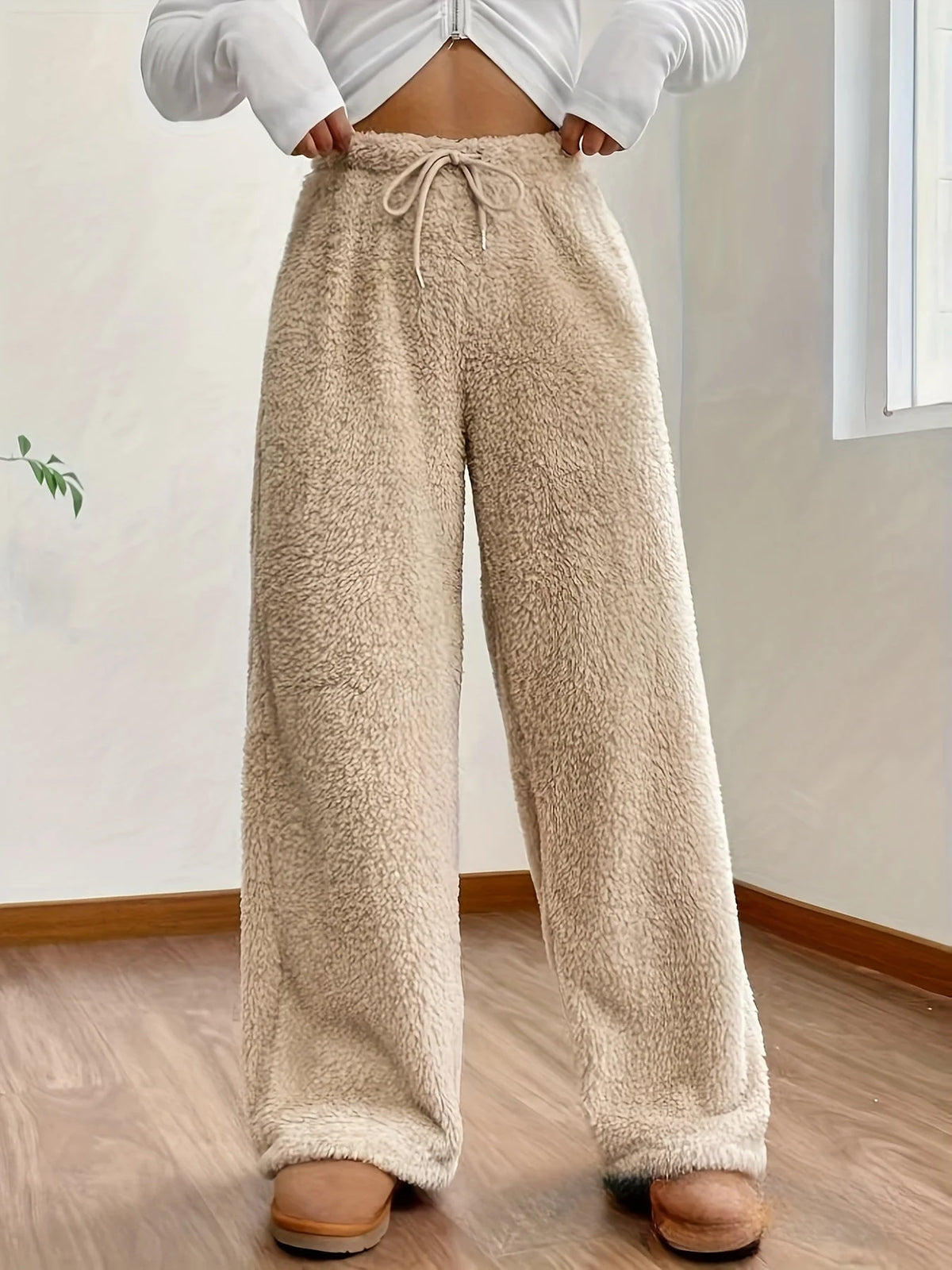 Lounge Pants Teddy Sherpa Ultra-Soft Relaxed Fit