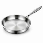 Stainless Steel Triple-Layer Non-Stick Skillet (Multiple Sizes)