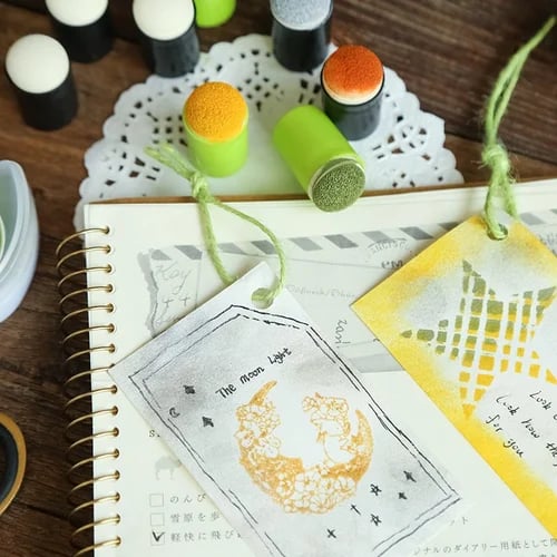 Kids Finger Paint Set Non-Toxic 20-Color Includes Stamps