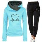 Tracksuit Set Ultrasoft Cotton Loose Straight Fit Double-Stitched