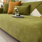 Elastic & Non-Slip Ribbed Chenille Sofa Cover