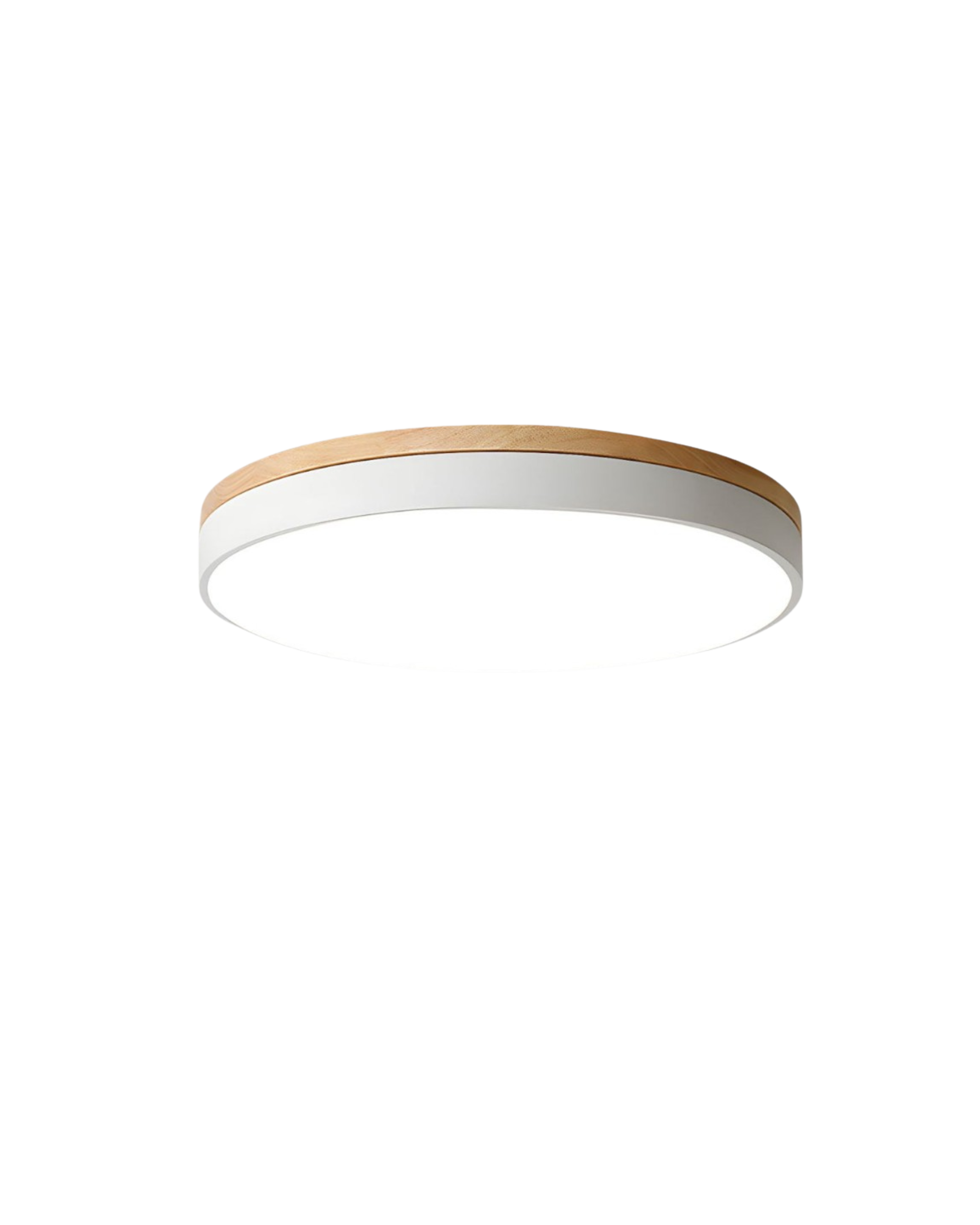 Even-Light Wood-Detail Ceiling Light (Multiple Sizes)