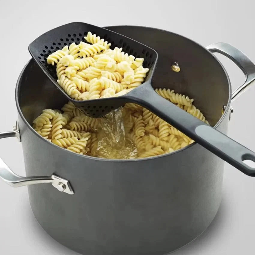Straining Spoon Large Draining Holes Ergonomic Grip