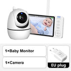 Baby Monitor 5-Inch HD Pan & Tilt Two-Way Talk