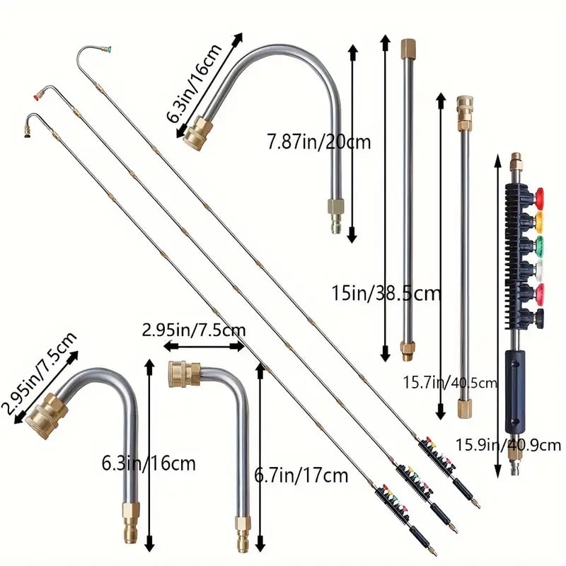 SkyReach 4000 PSI Telescoping Pressure Cleaning Wand Set