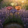 Glazed Ceramic Bee Waterer Stakes (Set of 4)