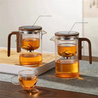 Glass Teapot Separate Filtration Removable Infuser