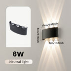 Indoor and Outdoor Dual Beam LED Wall Fixture - IP55 Rated