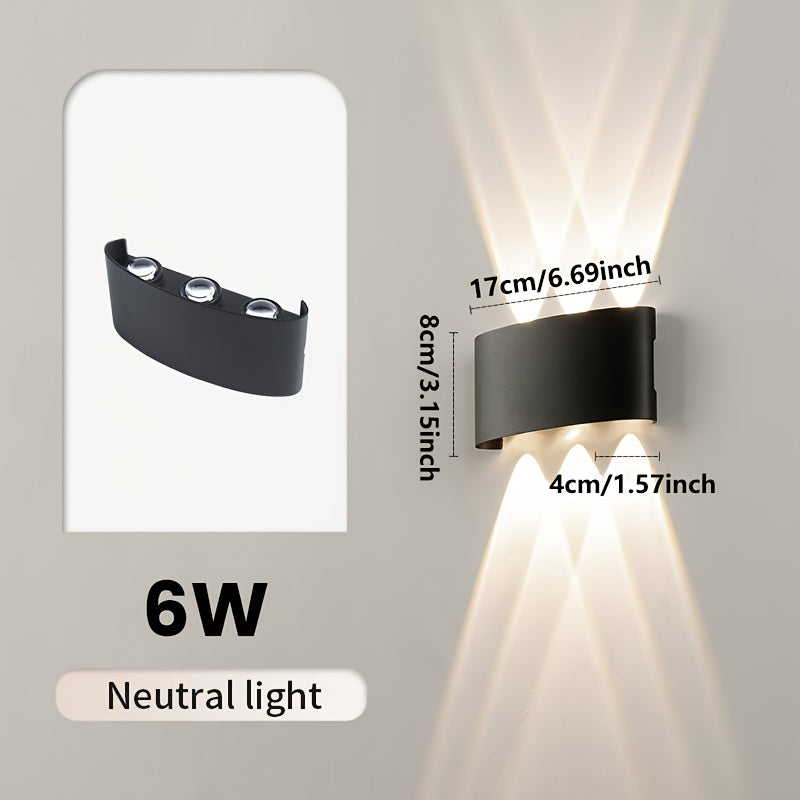 Indoor and Outdoor Dual Beam LED Wall Fixture - IP55 Rated