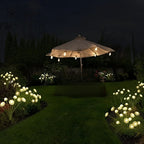 Solar-Powered Multicolored Mushroom Garden Light