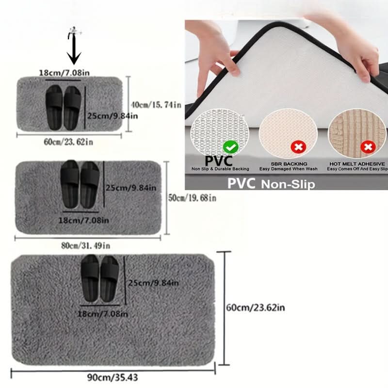Ultra Absorbent Bath Mat - Modern Design for Luxurious Comfort