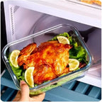 Lunchbox Borosilicate Glass Air-Tight Leak-Proof Oven & Microwave Safe