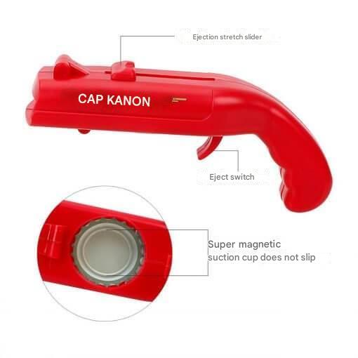 Bottle Opener Cap-Launching Up To 52.5 Feet Pocket-Sized