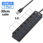 USB Hub 7-Port 5Gbps Per-Port Power Switches