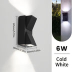 Waterproof Decorative Outdoor Wall Light – 3W/6W LED Illumination