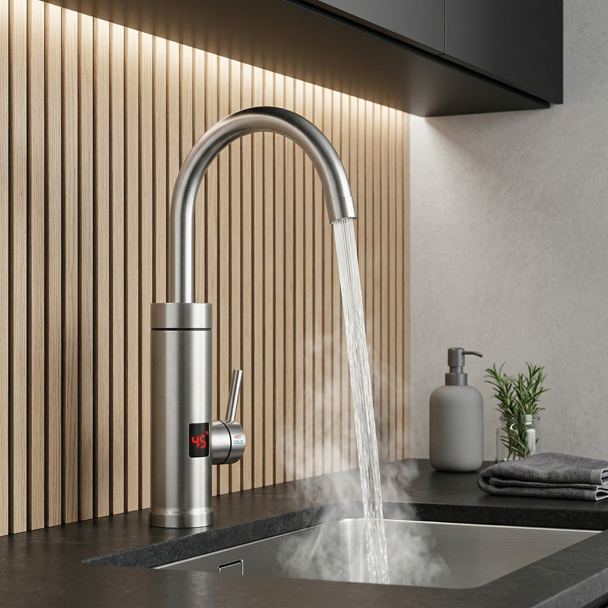 Instant Heating Kitchen Faucet with Electric Control