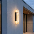 Wall Lamp in Stylish Alabaster with Black Metal Structure