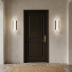 Wall Lamp in Stylish Alabaster with Black Metal Structure