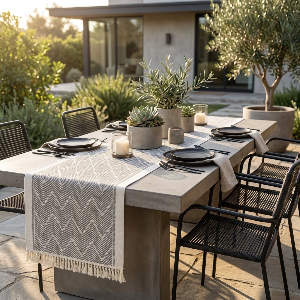 Woven Texture Table Runner for Stylish Living Room Décor