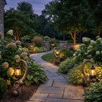 Outdoor Pathway Lantern in Elephant Sculpture Design