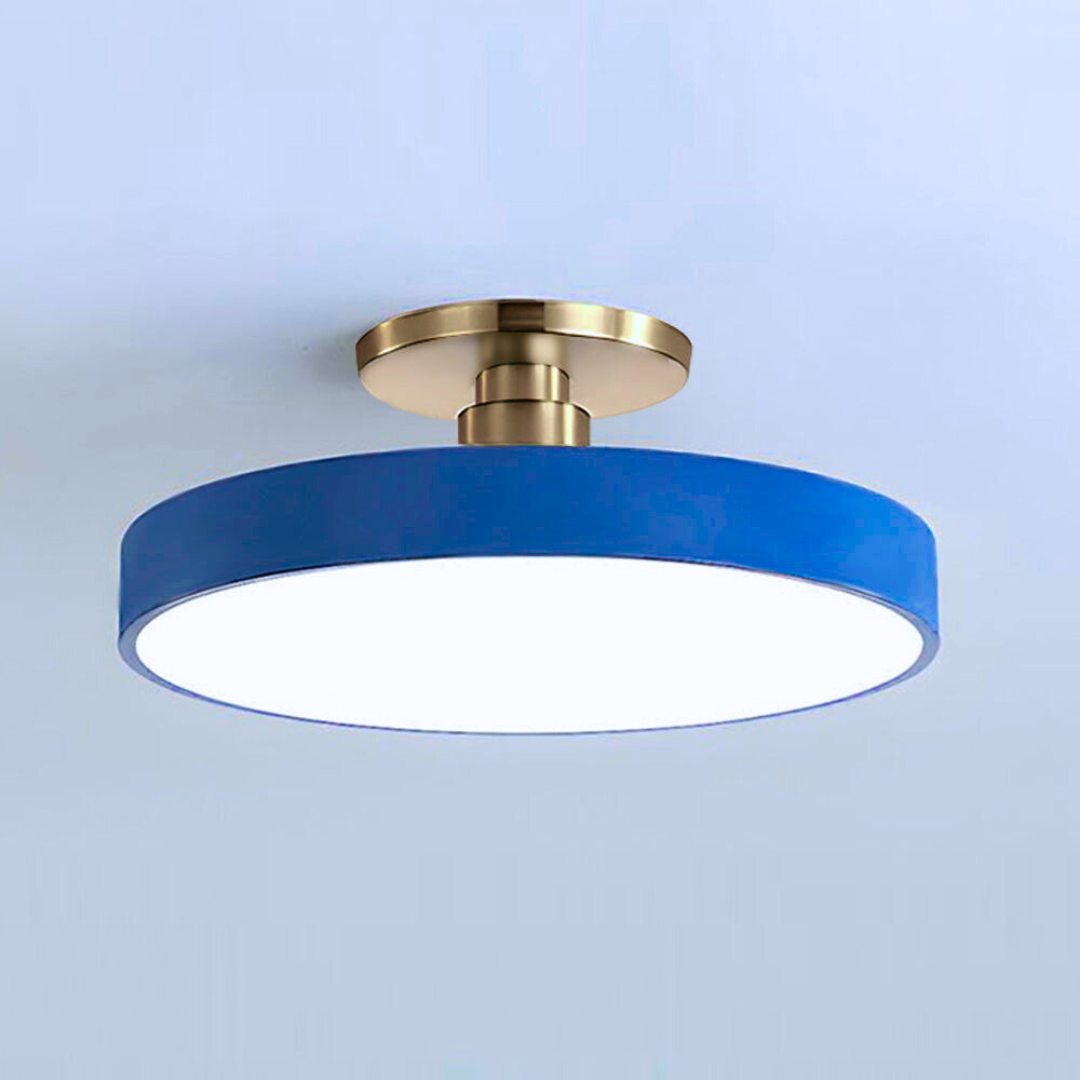 Stylish Dual-Tone LED Ceiling Fixture with Remote Dimming