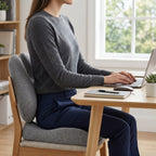 Memory Foam Seat Cushion and Butterfly-Shaped Lumbar Support Pair