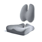Memory Foam Seat Cushion and Butterfly-Shaped Lumbar Support Pair