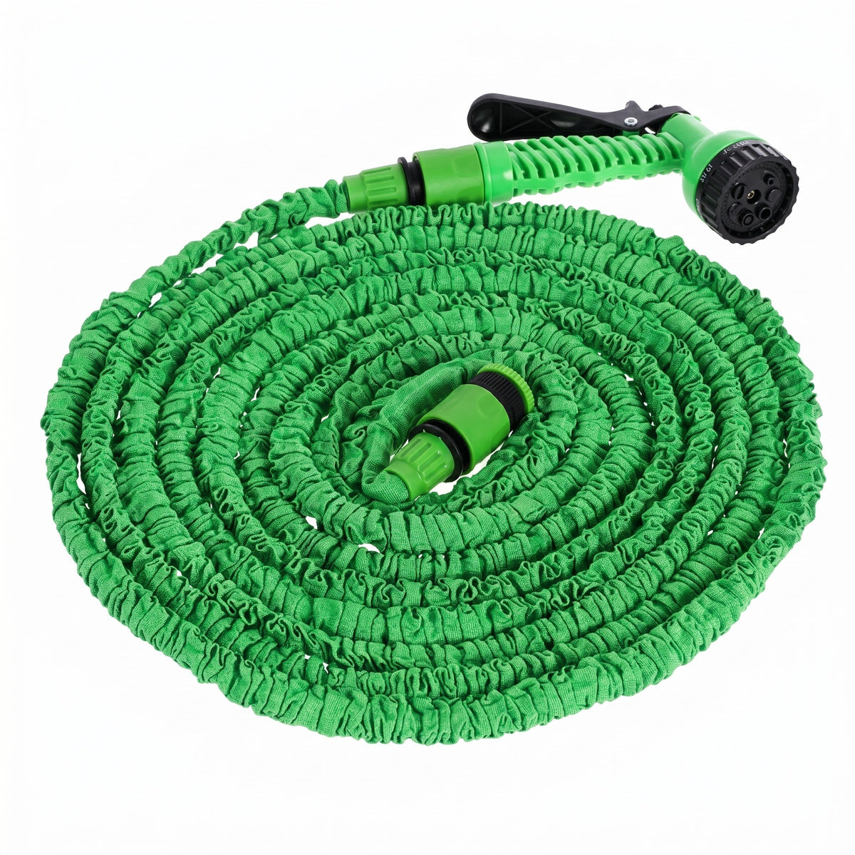Multi-Function Spray Gun with Expandable Garden Hose