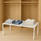 Adjustable Double-Level Closet Organizer Shelf