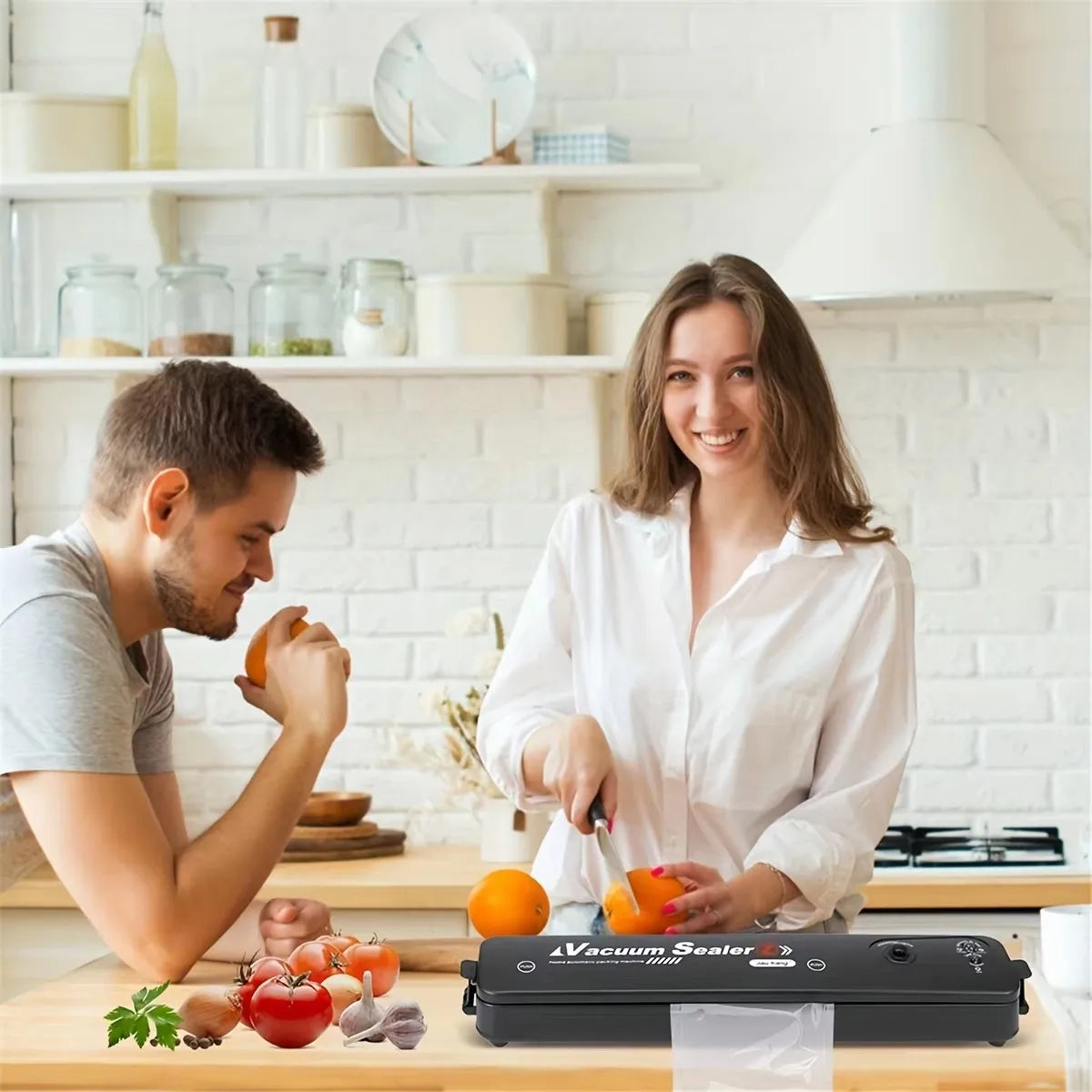 Vacuum Sealer Compact 100W Seals Dry & Wet
