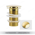 Pop-Up Drain Plug Brass & Stainless Set of 2
