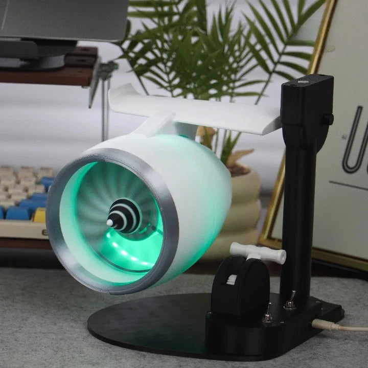 Humidifier Turbojet Fan-Style RGB Lighting Plug-In & Rechargeable