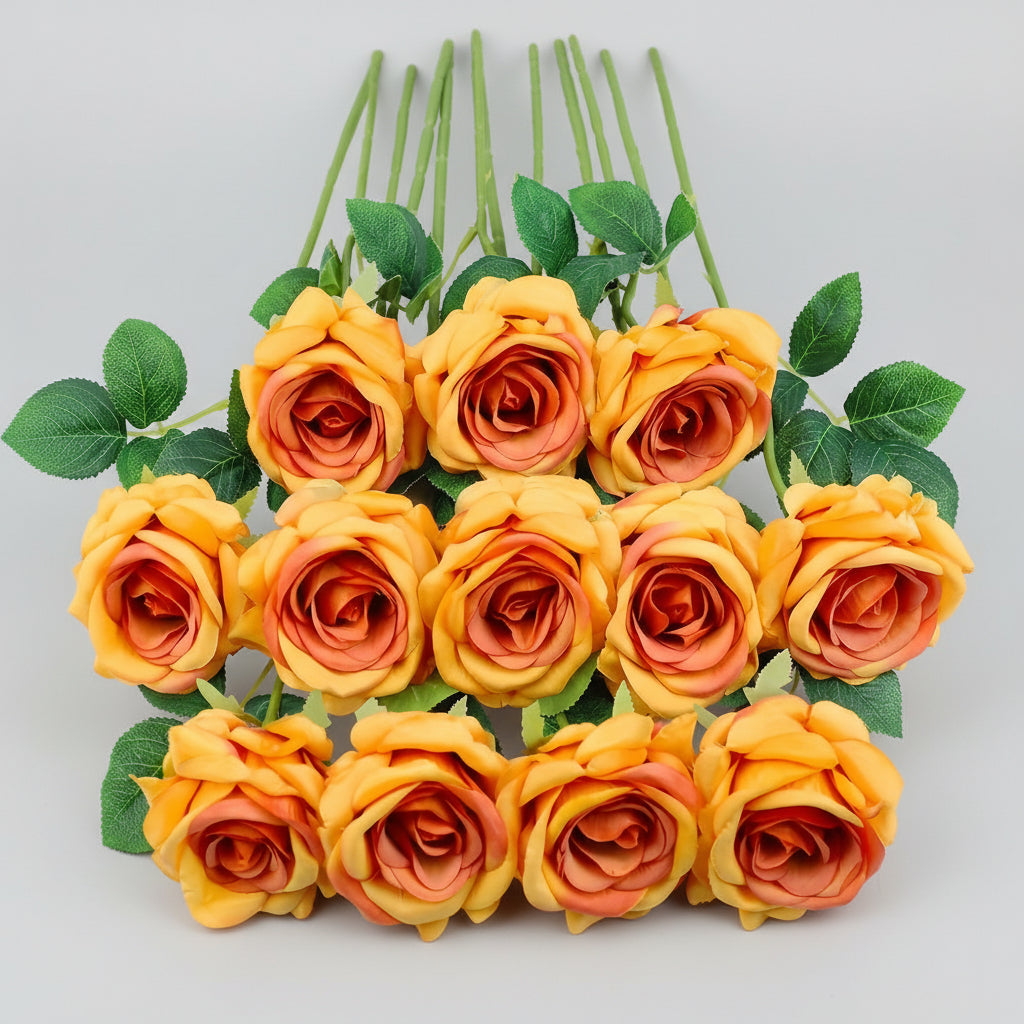 Red Rose Bouquet - Artificial Floral Arrangement for Mother's Day Decor