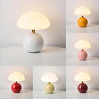 Contemporary Glass Table Lamp in Mushroom Shape