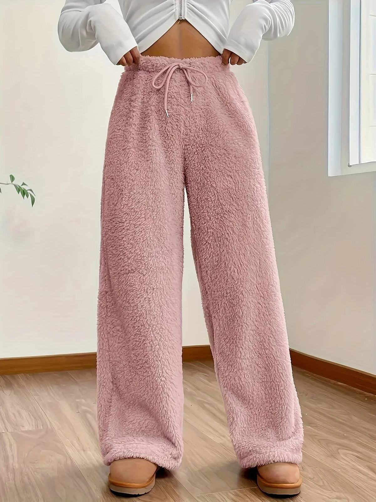 Lounge Pants Teddy Sherpa Ultra-Soft Relaxed Fit