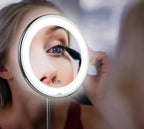 Makeup Mirror 10x Magnification Flexible Gooseneck & Suction Mount