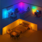 RGBIC LED Dimmable Aluminum Floor Lamp (App & Remote Control)