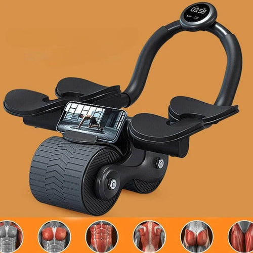 Abdominal Trainer Automatic Rebound & EVA Foam Handles