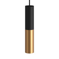 Height-Adjustable Brushed Brass Pendant Light