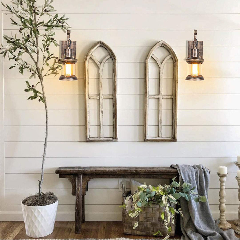 Vintage Style Indoor Wall Sconce Light Fixture - Industrial Design