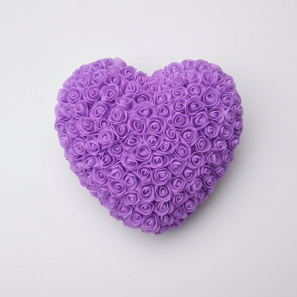 Artificial Flower Table Centerpiece - Heart-Shaped Rose for Mother's Day