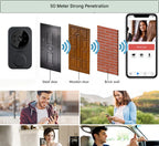 Video Doorbell Wi-Fi HD Night Vision & Two-Way Audio