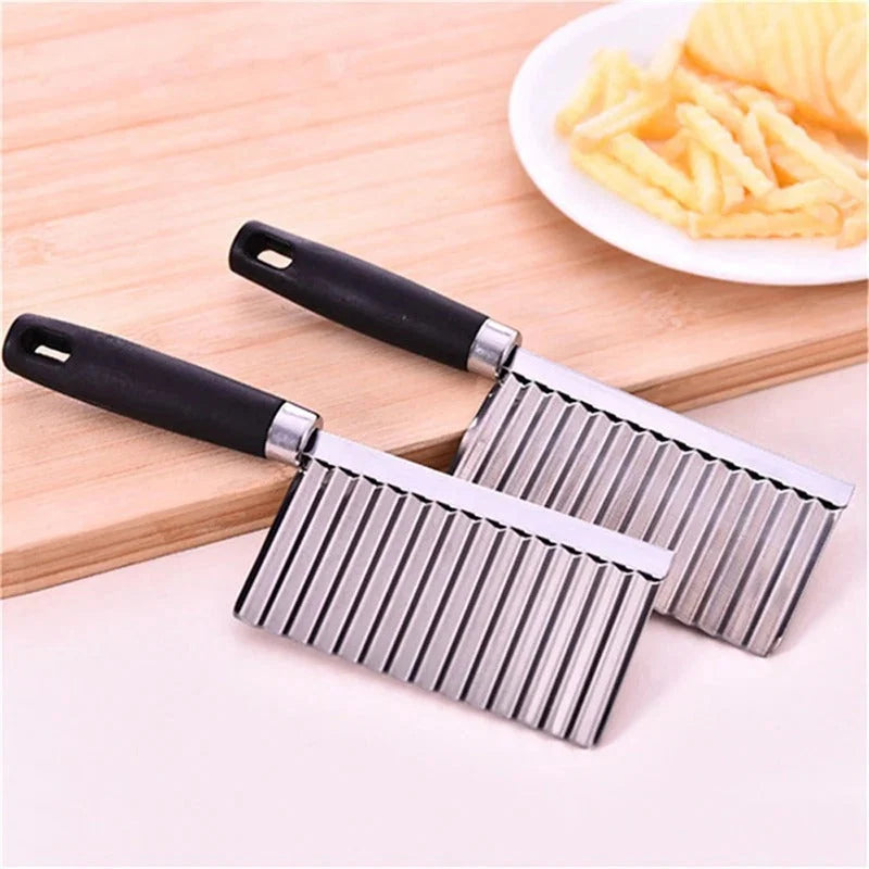 Vegetable Knife Wavy Blade Stainless Steel Ergonomic Grip